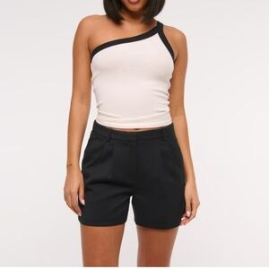 Abercrombie & Fitch Ultra High Rise Tailored Shorts Sz Small